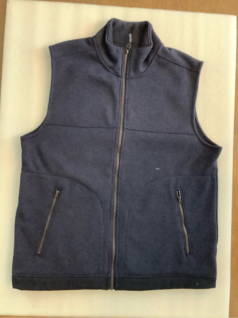 Goodfellow & Co Navy Full-Zip Fleece Vest